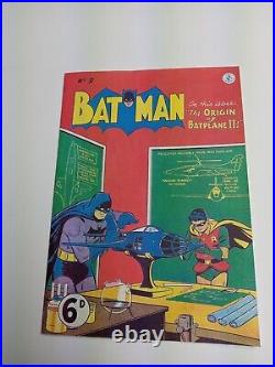 Batman Golden Age Australian No 9 rare batman dc comics golden age comics