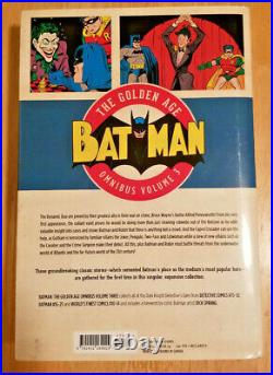 Batman Golden Age Omnibus Vol 1-3 DC Comics Hardcover 3 Book Lot