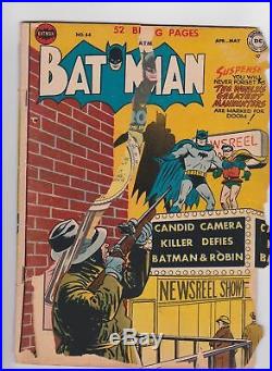 Batman Issues #61 64 78 (1950s DC) Golden Age Comics Books SUPER RARE Lot