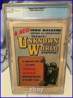 Beware Terror Tales #1 Cgc 4.0 Pre-code Golden Age Horror Title Fawcett Pub 1952