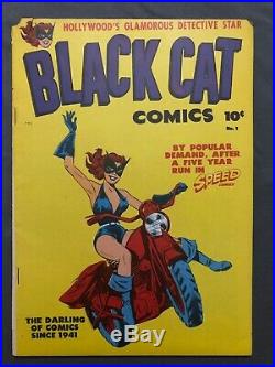 Black Cat Comics #1 Golden Age GGA 1946 Vg