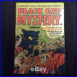 Black Cat Mystery 31 Pre-Code Horror Ditko Comic Book Golden Age