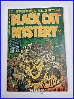Black Cat Mystery #39 Harvey Comics 1952 Golden Age Pre-Code Horror Witch Cover