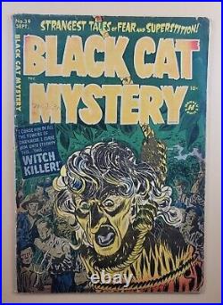 Black Cat Mystery #39 (Pre-Code Horror Golden Age) Harvey Comics 1952