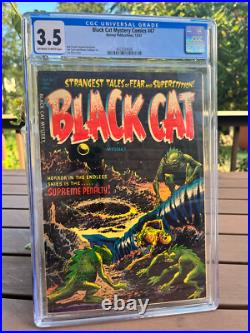 Black Cat Mystery 47 CGC 3.5 (1954 Harvey Publications) Pre-Code Horror Comics