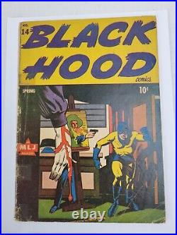 Black Hood Comics #14 MLJ Comics 1945 Golden Age Horror Superhero Cover