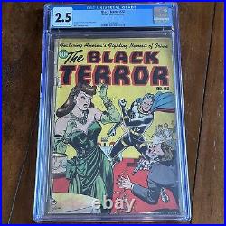 Black Terror #22 (1948) Alex Schomburg Cover! Good Girl Art GGA CGC 2.5