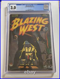Blazing West #6 (american Comics 1949) Cgc 3.0 Only 3 Graded! Rare Golden Age
