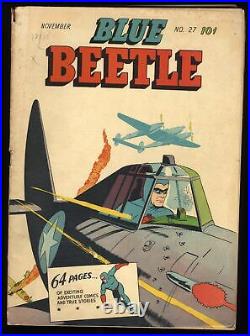 Blue Beetle #27 VG- 3.5 Golden Age! Fish Scale Man! Charlton