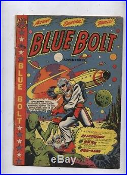 Blue Bolt 106 Golden age comic Classic LB cole PopArt cvr Wolverton Kirby art