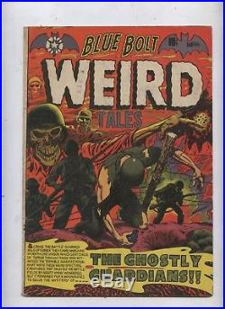Blue Bolt Weird Tales 116 Golden age pre code Horror comic LB cole C Disbrow art
