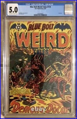 Blue Bolt Weird Tales #119 Golden Age L. B. Cole Pre-Code Horror Comic 1953 CGC 5