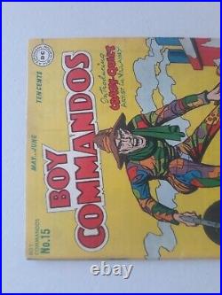 Boy Commandos #15 1st Crazy Quilt, Jack Kirby, Joe Simon DC Golden Age 1946
