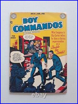 Boy Commandos 31 DC Golden Age Jack Kirby Signed Autograph