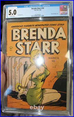 Brenda Starr # 14 Four Star March 1948 Classic Jack Kamen Bondage Cover GGA