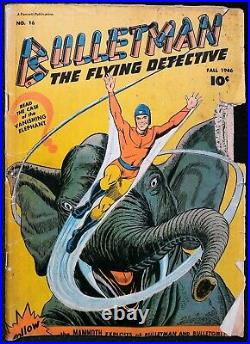 Bulletman #16 Vol 1 (1946) Golden Age Low Grade