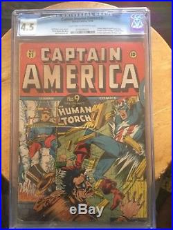 CAPTAIN AMERICA COMICS #21  Creeper's appearance CGC 4.5 Golden Age 1946 Timely