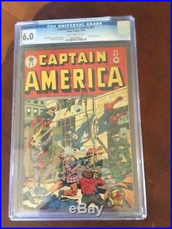 CAPTAIN AMERICA COMICS #42 (Schomburg Cover) CGC 6.0 Golden Age 1946 Timely