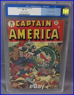 CAPTAIN AMERICA COMICS #52 (Schomburg Cover) CGC 5.5 Golden Age 1946 Timely