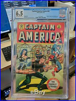 CAPTAIN AMERICA COMICS #63 CGC Grade 6.5 Golden Age Cap! Human Torch