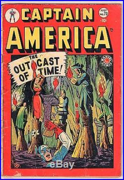Captain America Comics Volume 1 #73 July 1949 Rare Golden Age Marvel Comic
