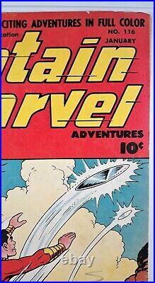 CAPTAIN MARVEL ADVENTURES #116 VG? UFO COVER 1951 SHAZAM FAWCETT Very Good