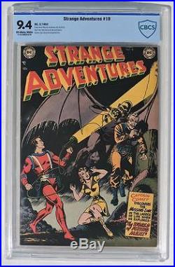 CBCS 9.4 Strange Adventures #18 1952 DC HIGH GRADE Golden Age CGC NM