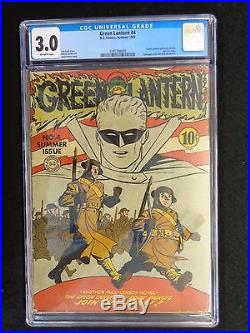 CGC 3.0 Green Lantern #4 Summer 1942 Golden Age FREE SHIPPING