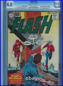 CGC 4.0 FLASH #123 OWithW PAGES 1ST GOLDEN AGE FLASH IN SA 1ST MENTION OF EARTH 2