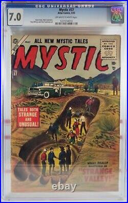 CGC 7.0 MYSTIC #37 ATLAS 1955 MARVEL COMICS Gene Colan Stan Lee Golden Age