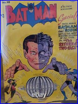 CLASSIC COVER Two-Face Batman #50 CGC 6.5 (1948) DC Comic Golden Age KEY