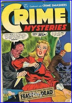 CRIME MYSTERIES 15 VG- Acid in Face cover/story