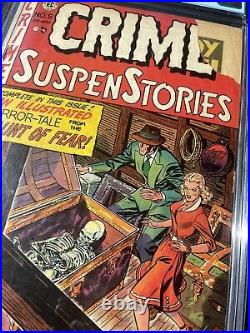 CRIME SUSPENSTORIES #9 CGC 2.0 EC COMICS 1952 Johnny Craig Cover Golden Age