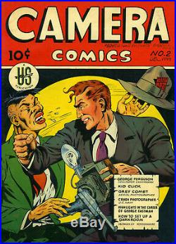 Camera Comics #2 1944- Violent Anti-Japanese cover- WWII Golden Age VG+