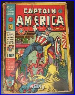 Captain America # 14 Remember Pearl Harbor Great Golden Age Wartime Classic