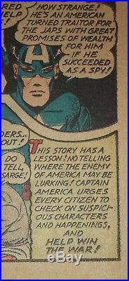 Captain America # 14 Remember Pearl Harbor Great Golden Age Wartime Classic