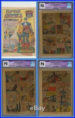 Captain America Comics #1 CGC Pages 1-8! 1941, Timely, Golden Age