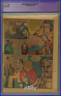 Captain America Comics #1 CGC Pages 1-8! 1941, Timely, Golden Age
