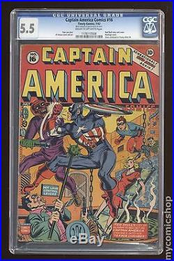 Captain America Comics (1941 Golden Age) #16 CGC 5.5 1176117004