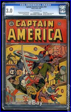 Captain America Comics (1941 Golden Age) #18 CGC 3.0 1106888003