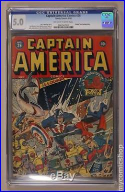 Captain America Comics (1941 Golden Age) #26 CGC 5.0 0962547001