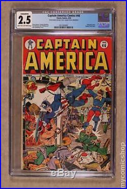 Captain America Comics (1941 Golden Age) #46 CGC 2.5 CONSERVED 0311818001