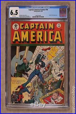 Captain America Comics (1941 Golden Age) #56 CGC 6.5 0962675006
