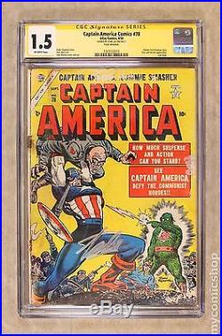 Captain America Comics (1941 Golden Age) #78 CGC 1.5 SS 1323122010