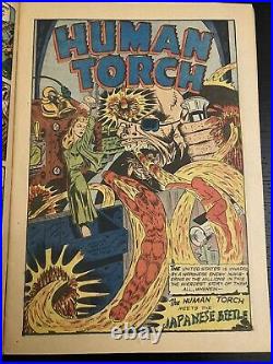 Captain America Comics #33 Timely 1943 Human Torch Golden Age Schomburg Rare