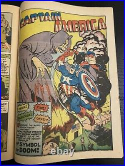 Captain America Comics #33 Timely 1943 Human Torch Golden Age Schomburg Rare