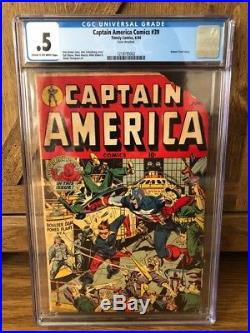 Captain America Comics 39 CGC Timely Golden Age Japanese World War 2 Cover 1944