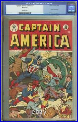 Captain America Comics #52 Cgc 8.5 Ow Pages // Golden Age Alex Schomburg Cover