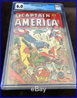 Captain America Comics #53 Cgc 6.0! (golden Age Key) Schomburg/ Timely Cover