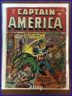 Captain America Comics #6, 1941 Timely, Rare & Original Golden Age Key